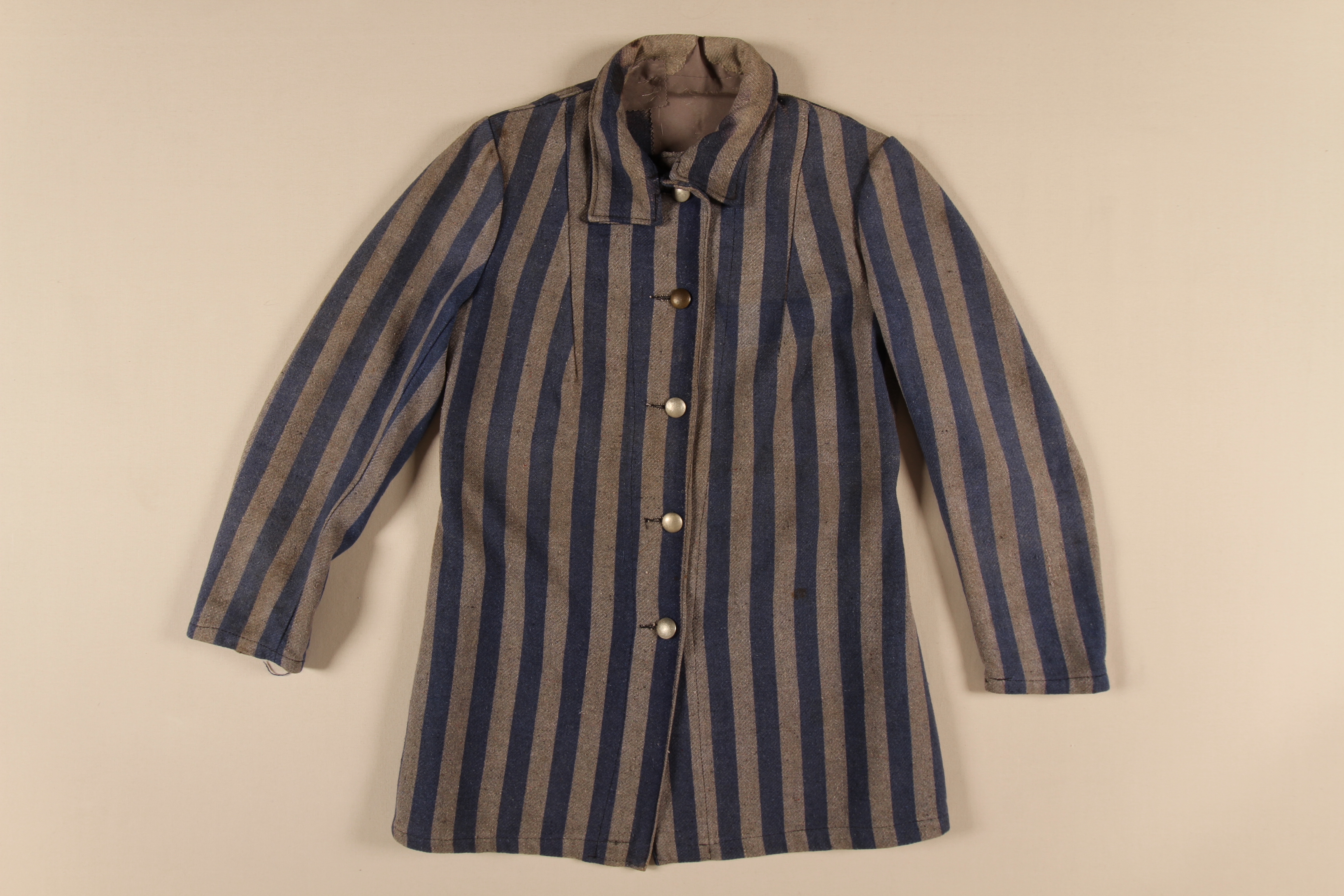 Uniform jacket worn by William Luksenburg while imprisoned in forced labor camps.