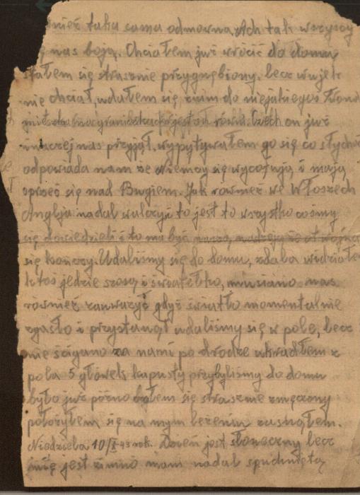 Brajtbart, Moryc Diary 1943