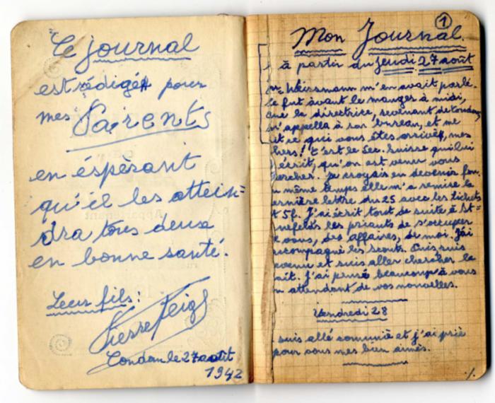 Feigl, Peter Diary 1942