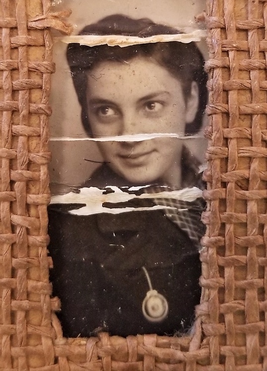 A portrait of Margaret Hantmans younger sister, Ewa, kept with Hantman during her imprisonment in several camps.