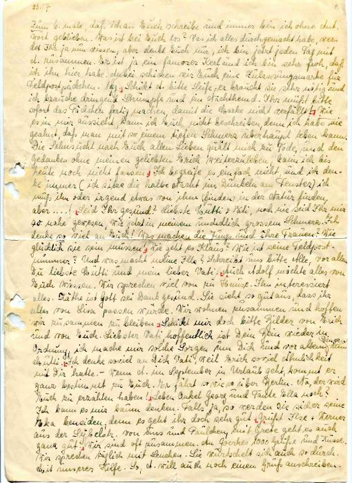 Chotzen, Ilse letter 1942