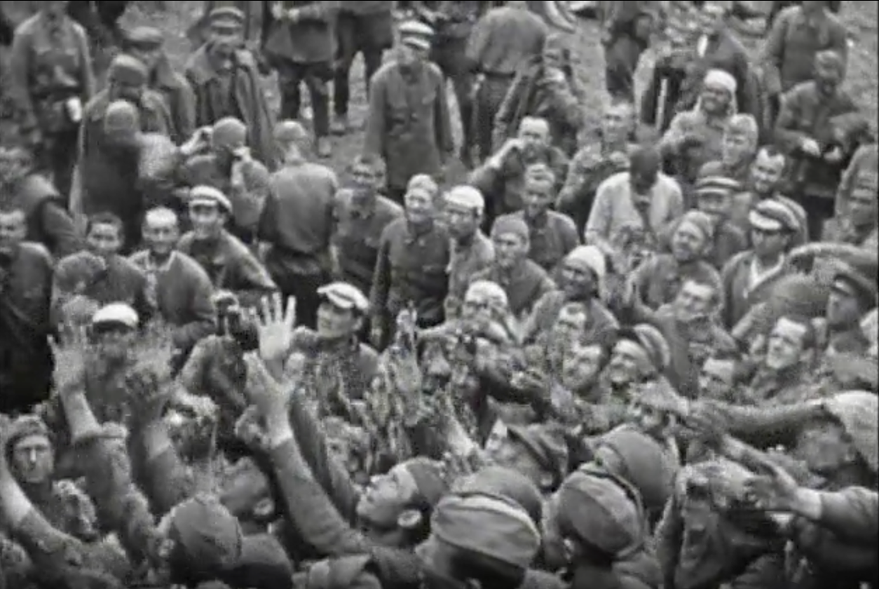 German Film of Soviet POWs on the Eastern Front