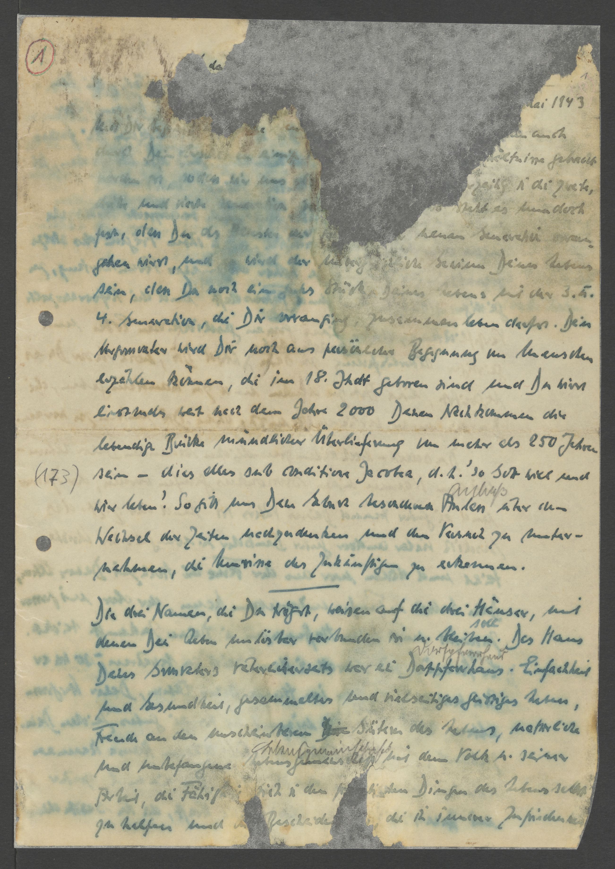 Letter from Dietrich Bonhoeffer from Prison