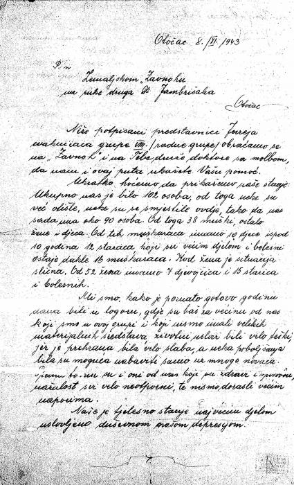 Renert, Adolf letter 1943